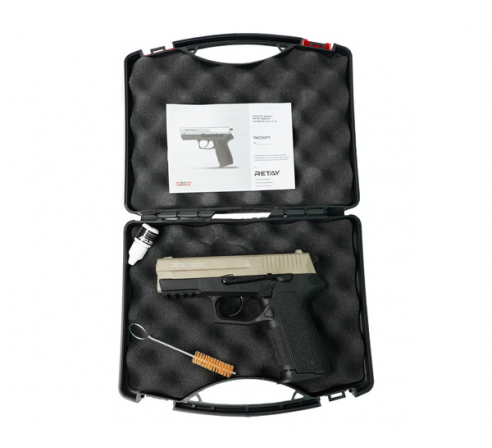 Пистолет охолощенный СХП RETAY S2022, (Sig Sauer), кал. 9mm. P.A.K, сатин по низким ценам в магазине Пневмач