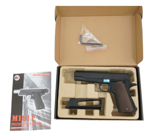 Пистолет страйкбольный WE COLT M1911А1, металл, Gen 2 CO2 , WE-E017C-SV по низким ценам в магазине Пневмач