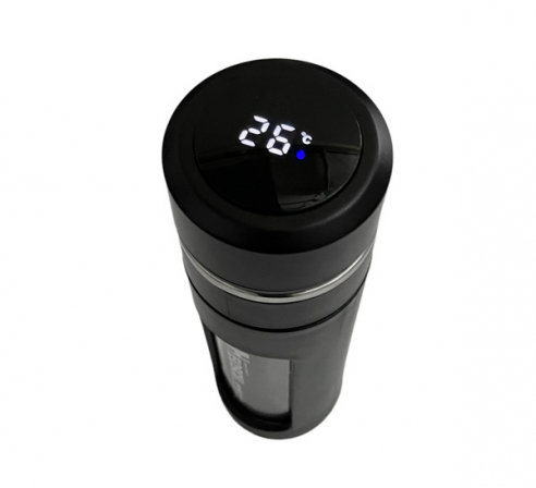 Термос RealArm 316 стеклянная колба 420мл, c индикацией тепла, чёрн. по низким ценам в магазине Пневмач