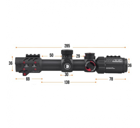Оптический прицел DISCOVERY WG 1.2-6X24IRAI FW30 по низким ценам в магазине Пневмач