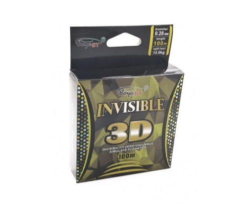 Леска "Invisible" 3D 100м по низким ценам в магазине Пневмач