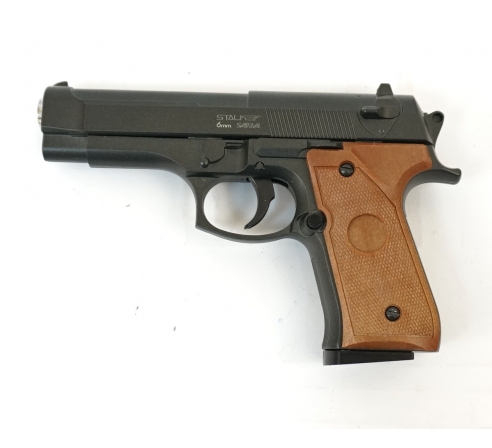 Пневматический пистолет спринговый Stalker SA92M (аналог Beretta 92) по низким ценам в магазине Пневмач