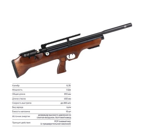 Пневматическая винтовка Hatsan FLASHPUP QE (дерево) 6,35мм по низким ценам в магазине Пневмач