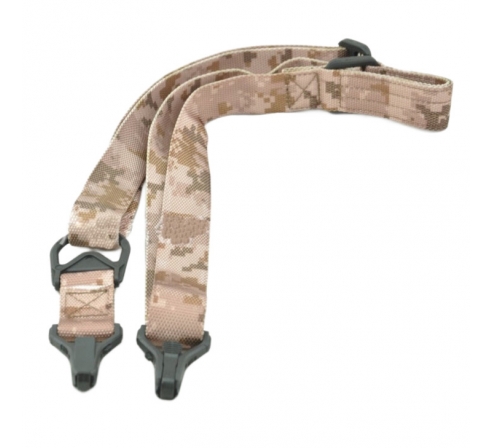 Ремень оружейный RealArm стандарт, двухточечный, цвет пустынный камуляж, нейлон  по низким ценам в магазине Пневмач