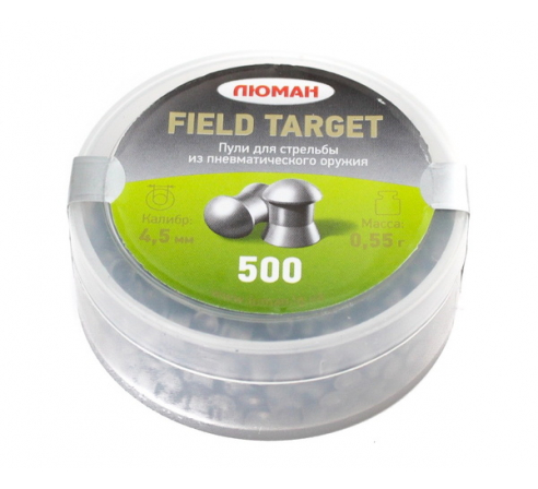 Пули пневматические Люман Field Target 4,5мм, 0,55г (500шт.) по низким ценам в магазине Пневмач