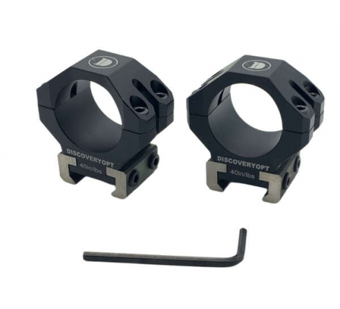 Кольца DISCOVERYOPT 30мм низкие Titanium (12,5мм) под Picatinny по низким ценам в магазине Пневмач