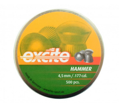 Пули пневматические H&N Excite Hammer 4,5мм, 0,51г (500шт.) по низким ценам в магазине Пневмач