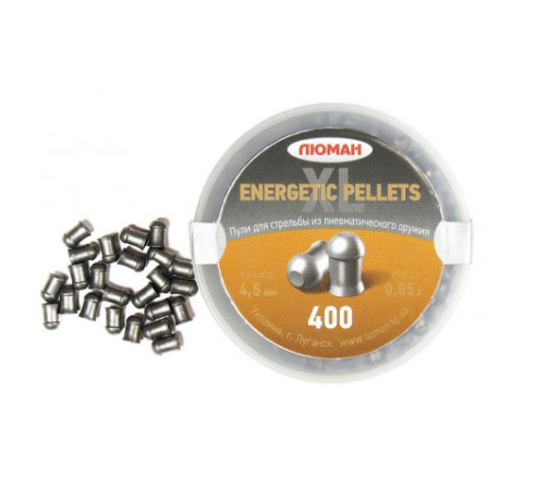 Пули пневматические Люман Energetic Pellets XL 4,5мм, 0,85г (400шт.) по низким ценам в магазине Пневмач