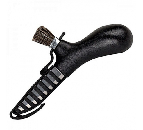 Нож Morakniv Karl-Johan для грибов, нержавеющая сталь, цвет черный, щетка из конского волоса по низким ценам в магазине Пневмач
