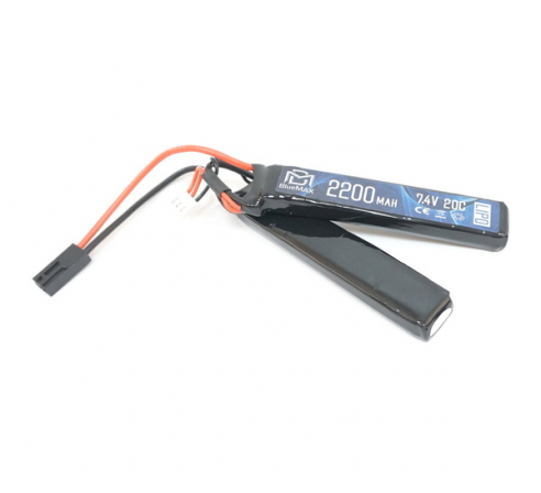 АКБ BlueMAX 7.4V Lipo 2200mAh 20C nunchuck 2x (12x20x102) М-серия цевье, приклад	 по низким ценам в магазине Пневмач