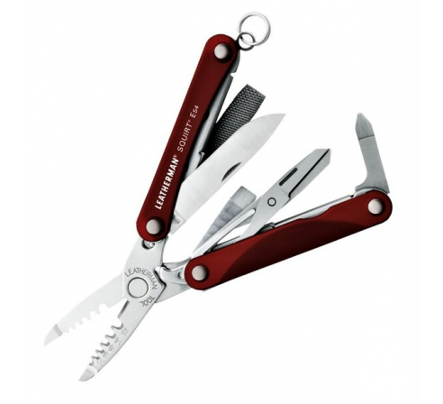 Мультитул Leatherman Squirt ES4, 9 функций, красный 831236	 по низким ценам в магазине Пневмач
