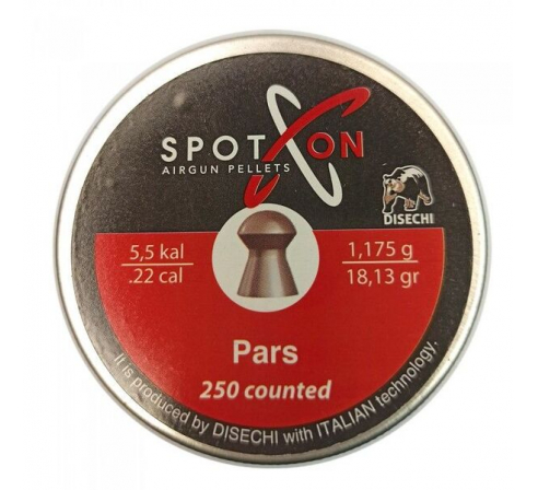 Пули пневматические Spoton Pars 5,5мм, 1,175г (250шт.) по низким ценам в магазине Пневмач