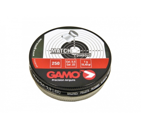 Пули  пневматические GAMO Match кал. 5,5 мм. (250 шт.) по низким ценам в магазине Пневмач
