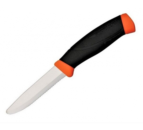Нож Morakniv Companion F Rescue серрейтор, нержавеющая сталь, прорезиненная рукоять по низким ценам в магазине Пневмач