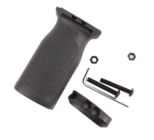 Тактическая нейлоновая направляющая RealArm  RVG с вертикальным захватом Foregrip, черная по низким ценам в магазине Пневмач