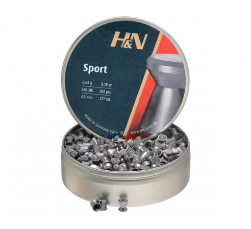 Пули пневматические H&N Sport 4,5 мм 0,53г (500 шт.) по низким ценам в магазине Пневмач