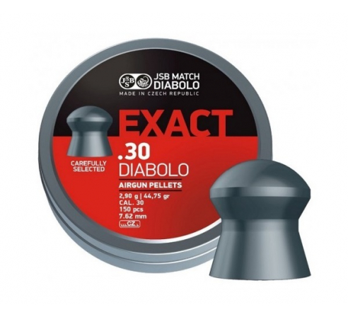 Пули пневматические JSB Diabolo Exact 7,62мм 2,90г (150шт.) по низким ценам в магазине Пневмач