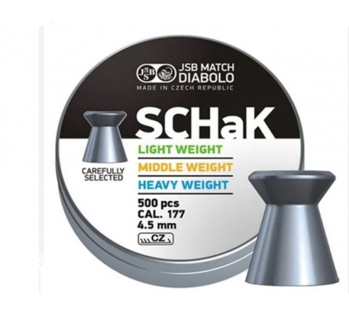 Пули пневматические JSB SCHaK Light 4,5мм, 0,47г (500шт.) по низким ценам в магазине Пневмач