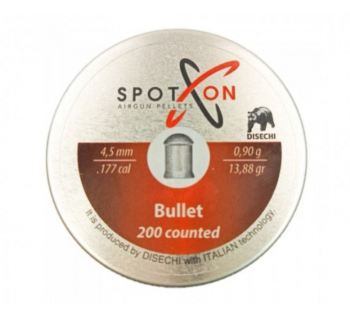 Пули пневматические Spoton Bullet 4,5мм, 0,9г (200шт.) по низким ценам в магазине Пневмач