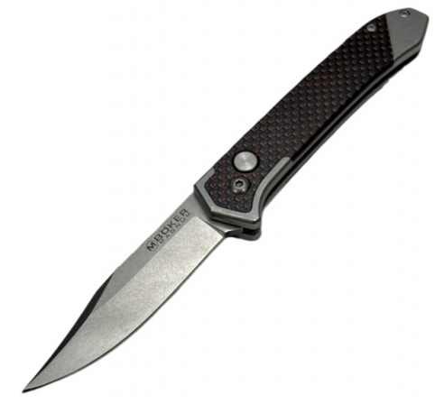 Нож автоматический Boker Rubico сталь и карбон, клинок 440А BK01SC054 по низким ценам в магазине Пневмач