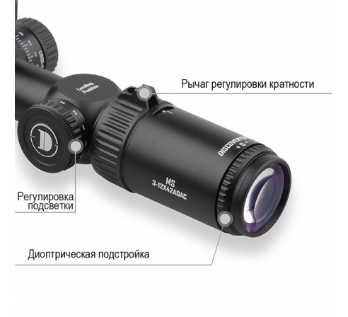 Оптический прицел DISCOVERY MS 3-12X42AOAC FW25 по низким ценам в магазине Пневмач