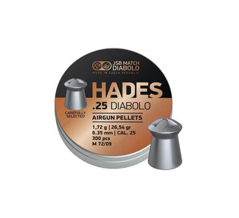 Пули пневматические Diabolo HADES 6,35мм, 1,720г (300шт.) по низким ценам в магазине Пневмач