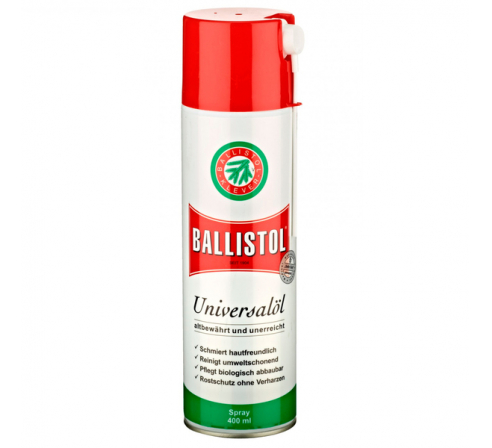 Масло оружейное Ballistol spray, 400ml (21815) по низким ценам в магазине Пневмач