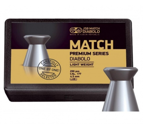 Пули пневматические JSB Match Premium Middle 4,5мм, 0,52г (200шт.) по низким ценам в магазине Пневмач
