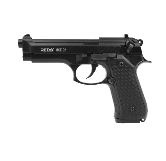 Пистолет охолощенный СХП RETAY MOD92 (Beretta 92) 9mm P.A.K. черный