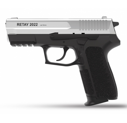 Пистолет охолощенный СХП RETAY S2022, (Sig Sauer), кал. 9mm. P.A.K, никель