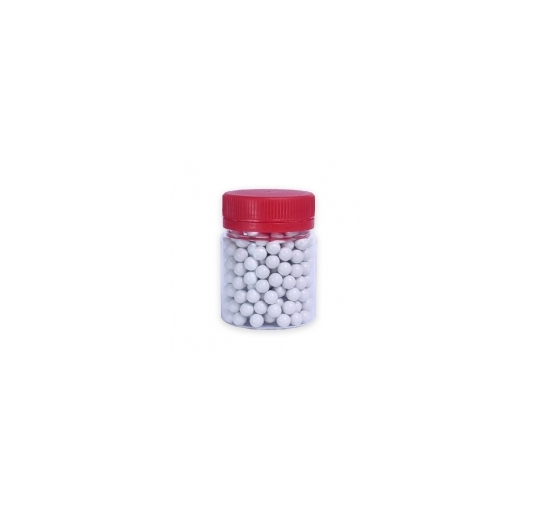 Шарики для пневматики пластиковые STALKER (к.6мм, 0,25г, 250 шт./банка, белые)