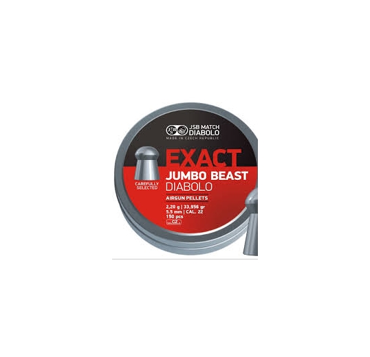 Пульки JSB Exact Jumbo Beast кал. 5,52 мм 2,2 гр (150 шт./бан.) (50 шт./уп.)