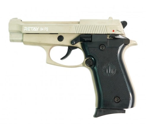 Пистолет охолощенный СХП RETAY MOD84 (beretta) 9mm P.A.K, сатин по низким ценам в магазине Пневмач