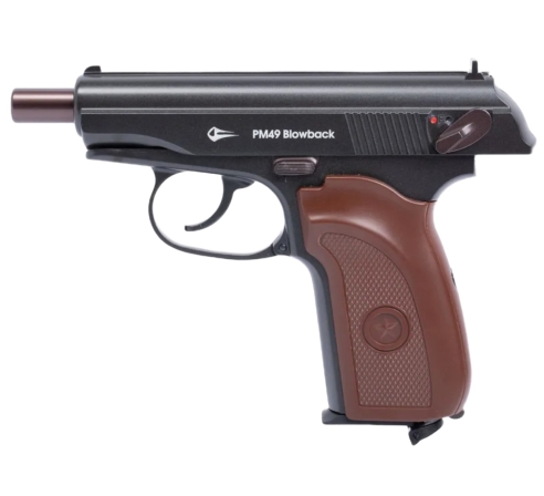 Пневматический пистолет Borner PM49 (аналог PM) blowback по низким ценам в магазине Пневмач