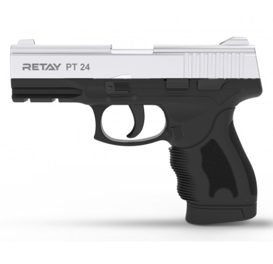 Пистолет охолощенный СХП RETAY PT24 (Taurus), 9mm P.A.K, хром